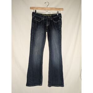Daisy Juniors Low Rise Bootcut Jeans Sz 5s Anchorblue Boot Y2K Dark wash